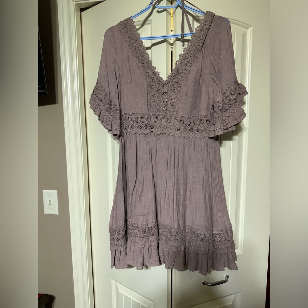 Bluivy Young Contemporary mauve mini dress